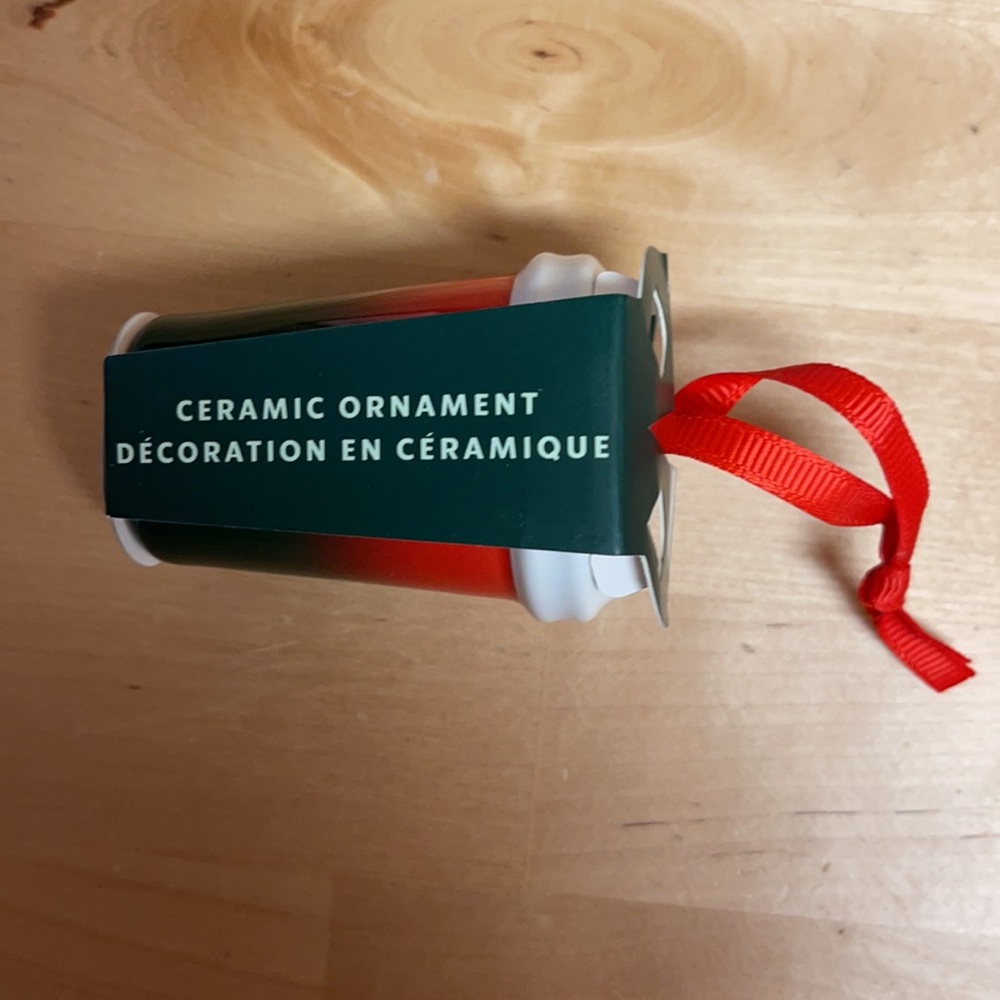 New with Tags Starbucks Ceramic Cup 2021 Ornament - Picture 3 of 5